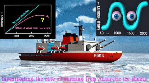 Investigating the rate of warming from Antarctic ice sheets