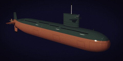 Chinese nuclear submarine (093) sinks