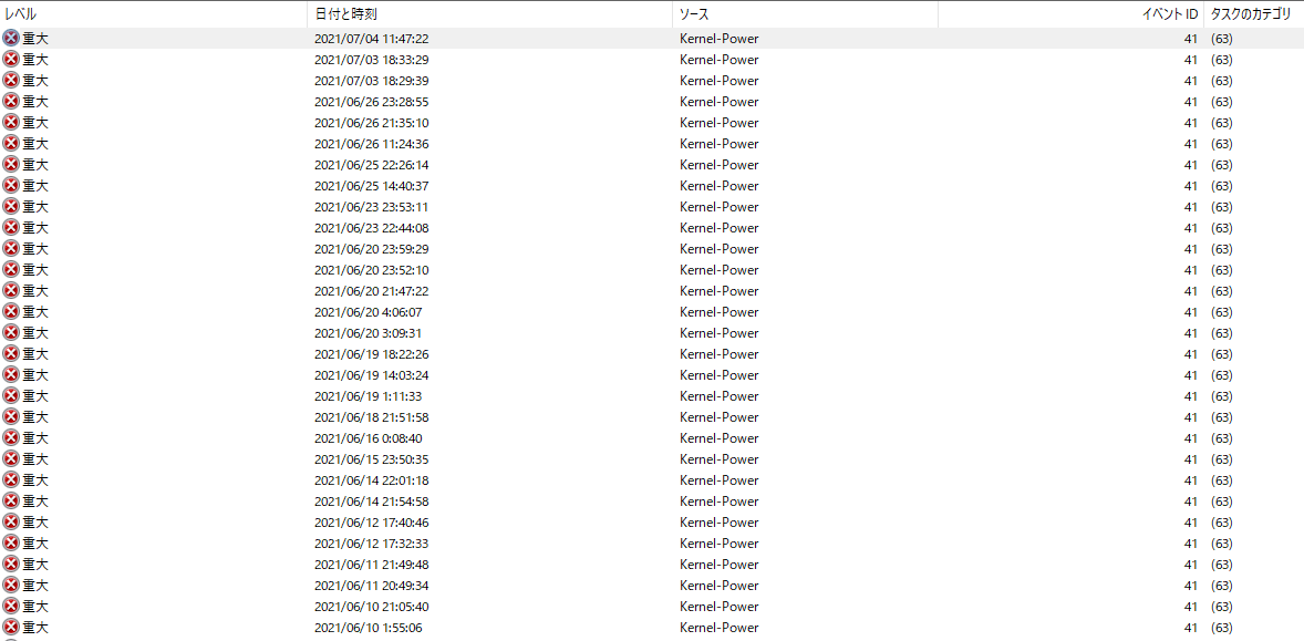 Ngs 完全勝利 おま環 Pcの電源が突然落ちて再起動してしまう 解決編 アークスノート Pso2 Pso2ngsブログ