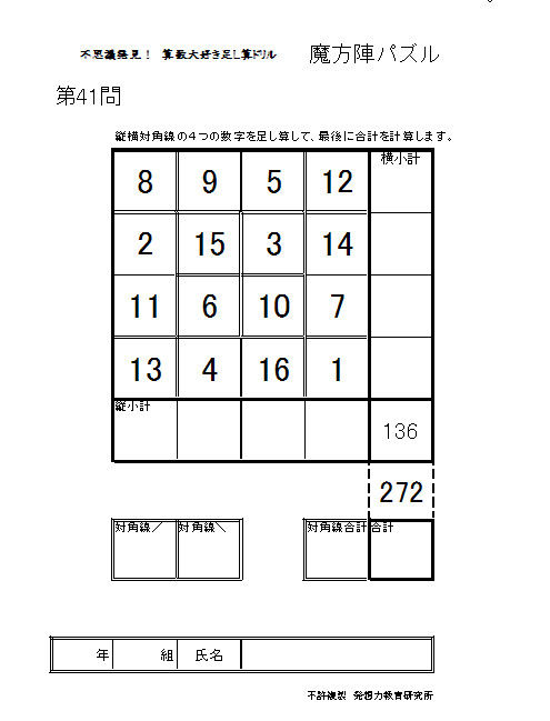 数学と宇宙をつなぐ4元素論 油彩ｆ５０号 魔方陣の公式解説 発想力教育研究所 素数誕生のメカニズム