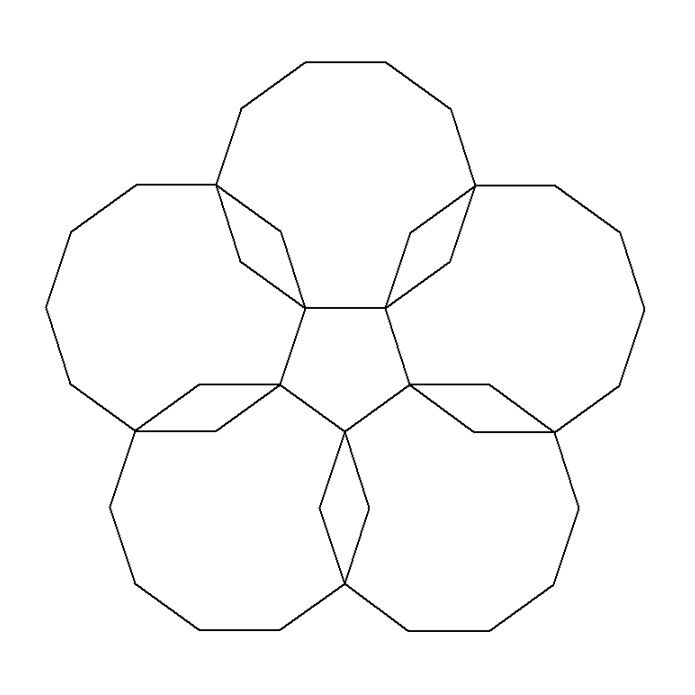 正多角形作図自由自在 正多角形第2定理 正多角形対角線定理 発想力教育研究所 素数誕生のメカニズム