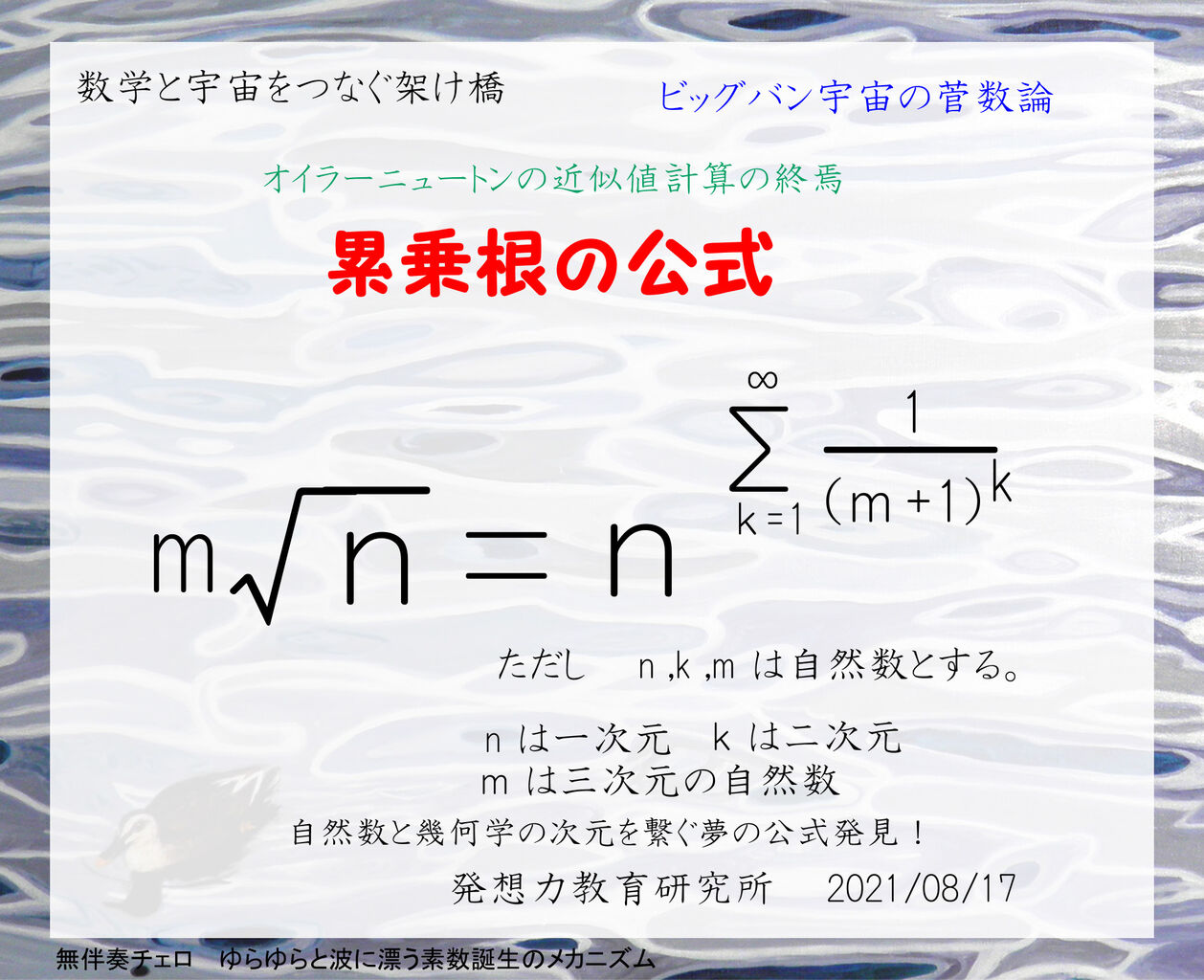 虚数iってなんですか? 1/2確率論の正体は整数と平方根にあった。 : 発想力教育研究所 素数誕生のメカニズム