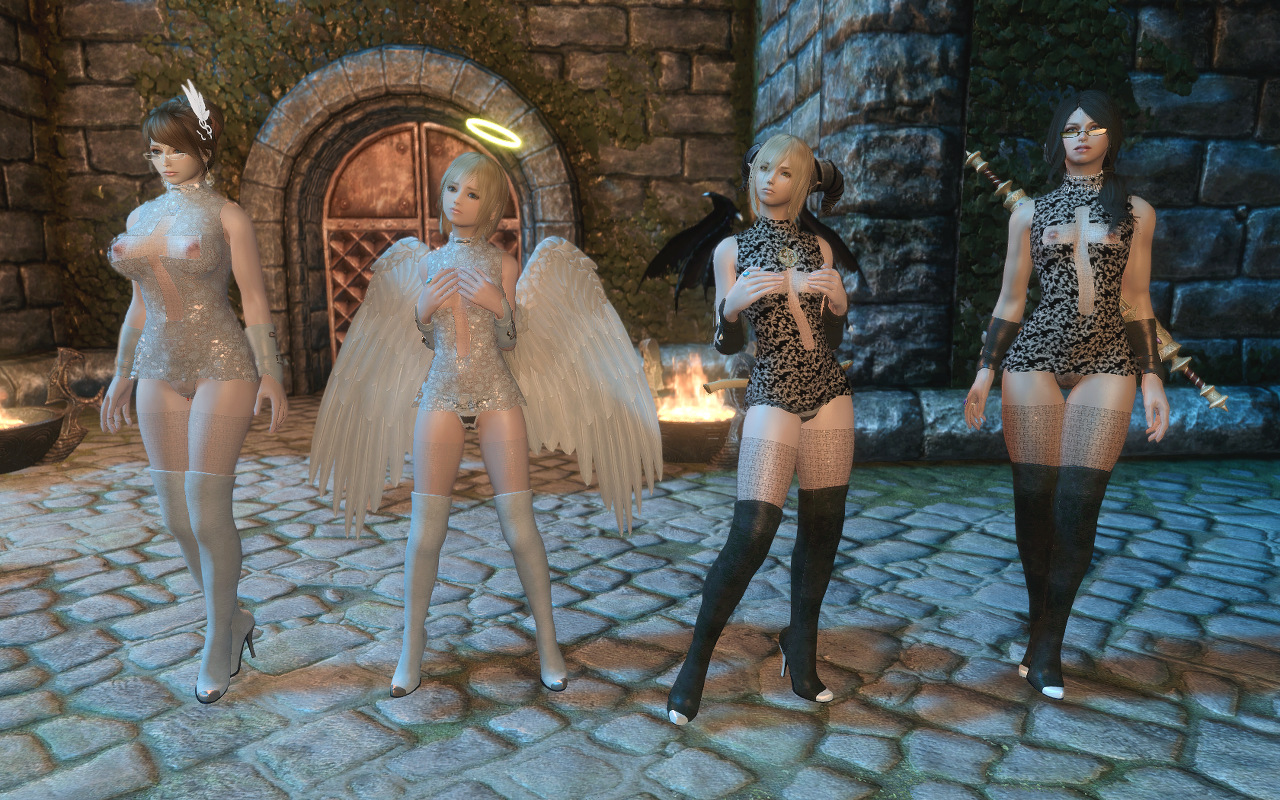 スカイリム ポエット SEX PoetちゃんとKirsikkaちゃんにスケスケが素敵な「Arcane Sister」を色んなおっぱいにして着てもらったお話 : Skyrimで遊ぶ