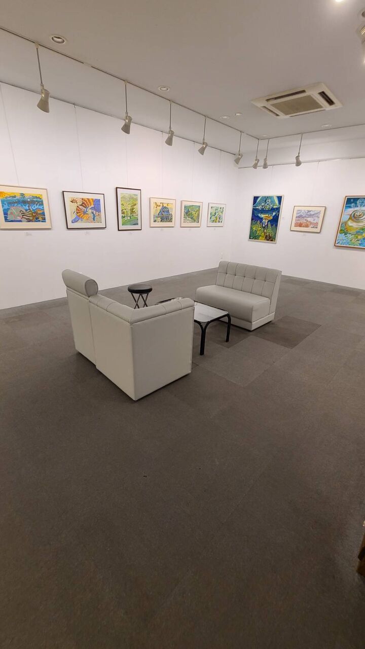 1f 溝口おじさんの世界 第10回 あなたに笑顔絵画展 アート カゲヤマ 画材 額縁 画廊