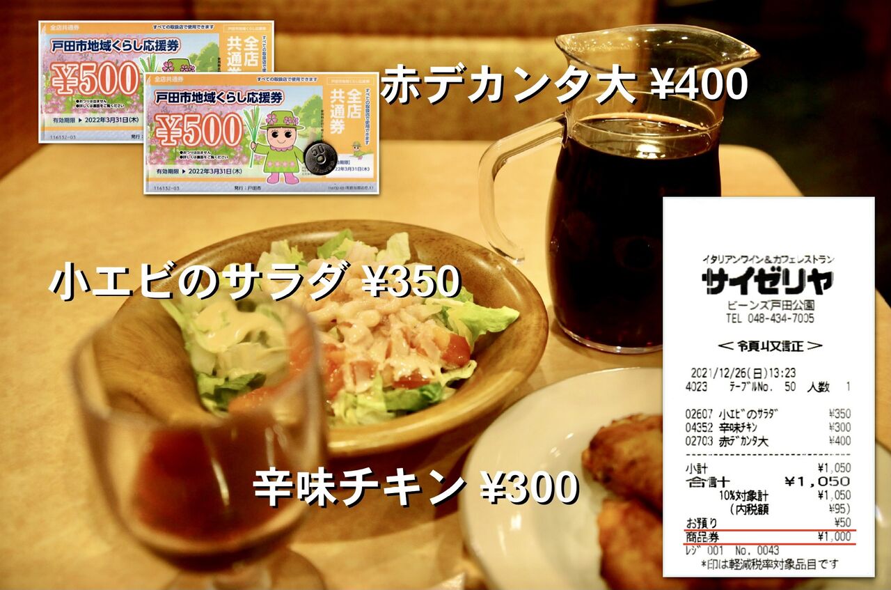 戸田市地域くらし応援券 を使ってランチ Artmania 3のblog