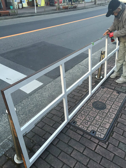 看板の木枠