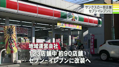 サンクスアンドアソシエイツ東四国 一部 セブンイレブンへ