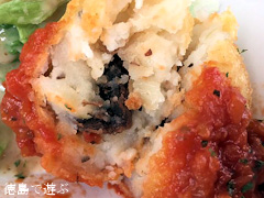 徳島県 徳島阿波おどり空港 ジビエ料理 鹿丼定食 鹿コロッケ