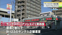 サンクスアンドアソシエイツ東四国 一部 セブンイレブンへ