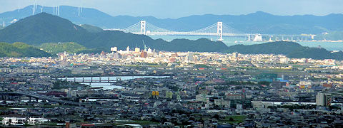 眉山からの景色