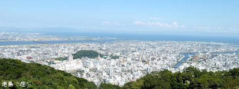 眉山からの景色