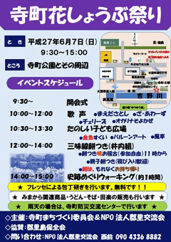 徳島県美馬市美馬町 寺町公園 花菖蒲園 寺町花しょうぶ祭り 2015