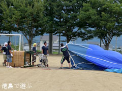 第1回 阿波市納涼祭 熱気球 2012