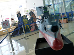 徳島阿波おどり空港 宇宙戦艦ヤマト２１９９ 模型展示
