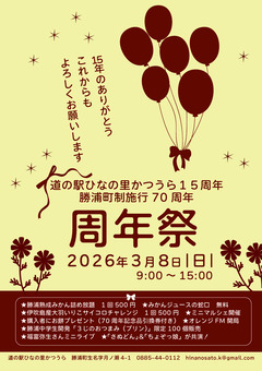 ���縩����������Į ƻ�αؤҤʤ�Τ���Ĥ���15��ǯ�� 2026