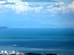 眉山山頂からの景色