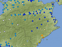 徳島県南部で震度5強を観測 2015年2月6日
