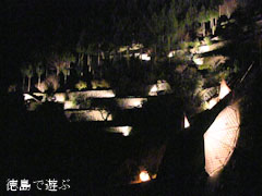 高開石積みライトアップ2011
