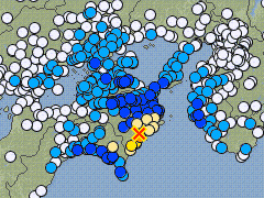 徳島県南部で震度5強を観測 2015年2月6日