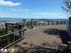 眉山山頂からの景色