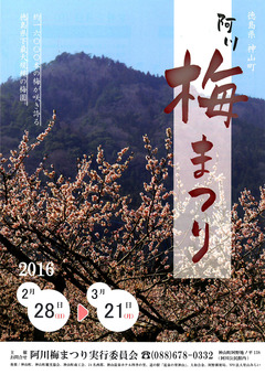徳島県名西郡神山町 阿川梅の里 梅まつり 2016