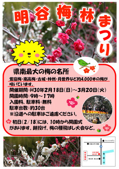 徳島県阿南市 明谷梅林まつり 2018