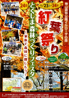 神山森林公園 イルローザの森 紅葉祭り 2013