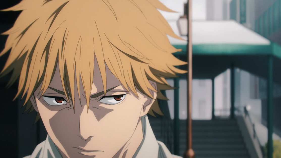 チェンソーマン第3話感想:戦闘シーンが迫力あって最高ですが深夜アニメなので効果音が小さく抑えていてその点残念。漏れ日の中のパワーに目を奪われる ...