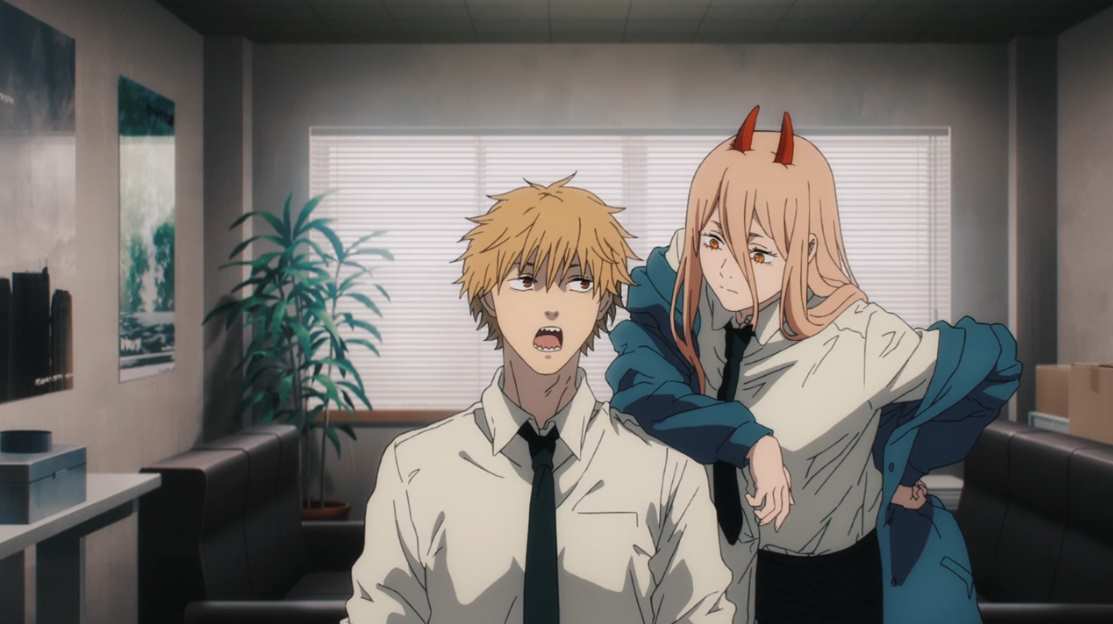 チェンソーマン第3話感想:戦闘シーンが迫力あって最高ですが深夜アニメなので効果音が小さく抑えていてその点残念。漏れ日の中のパワーに目を奪われる ...