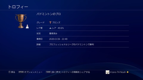 バドミントンのプロ