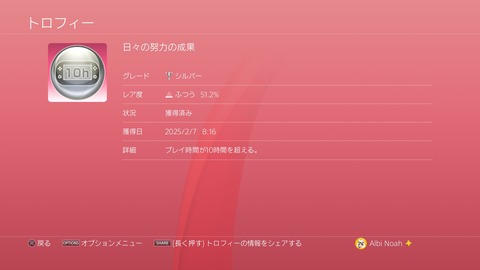 日々の努力の成果　