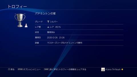 バドミントンの星