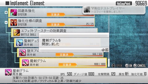 高位テストプレイヤー　