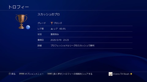 スカッシュのプロ