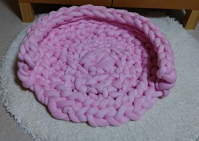 ハンドメイド犬用ベッド (2)