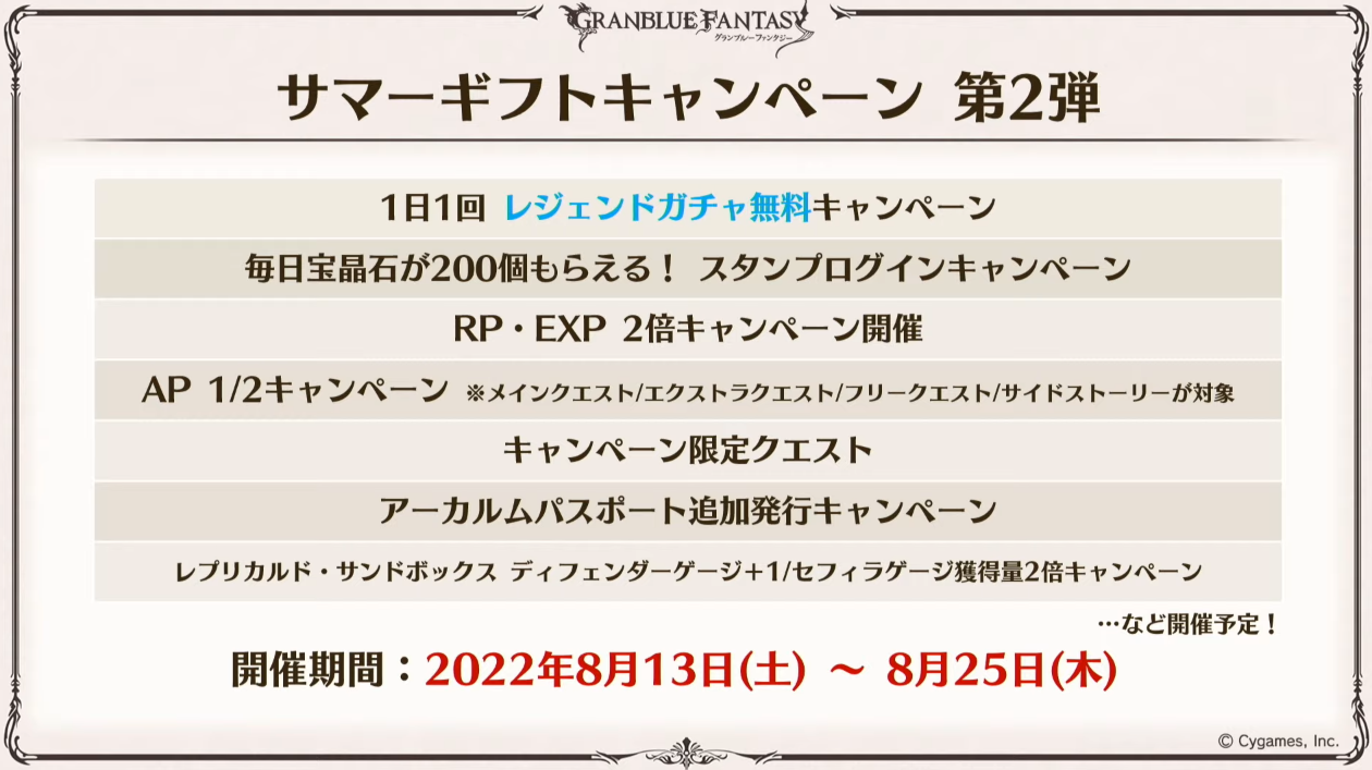 グラブル グラブル生放送 うきうきsummer Spを見た感想 今日も何処かで世界を救う