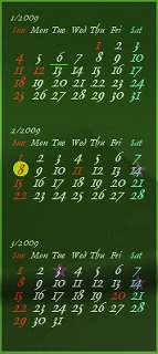�ե꡼���ե� j-calendar
