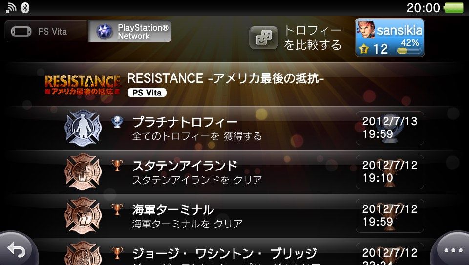 Resistance レジスタンス アメリカ最後の抵抗 全ステージクリア 全トロフィー獲得しました 13日の記事 その2 まったり 日記 2nd Resistance レジスタンス アメリカ最後の抵抗 全ステージクリア 全トロフィー獲得しました 13日の記事 その2 まったり 日記 2nd