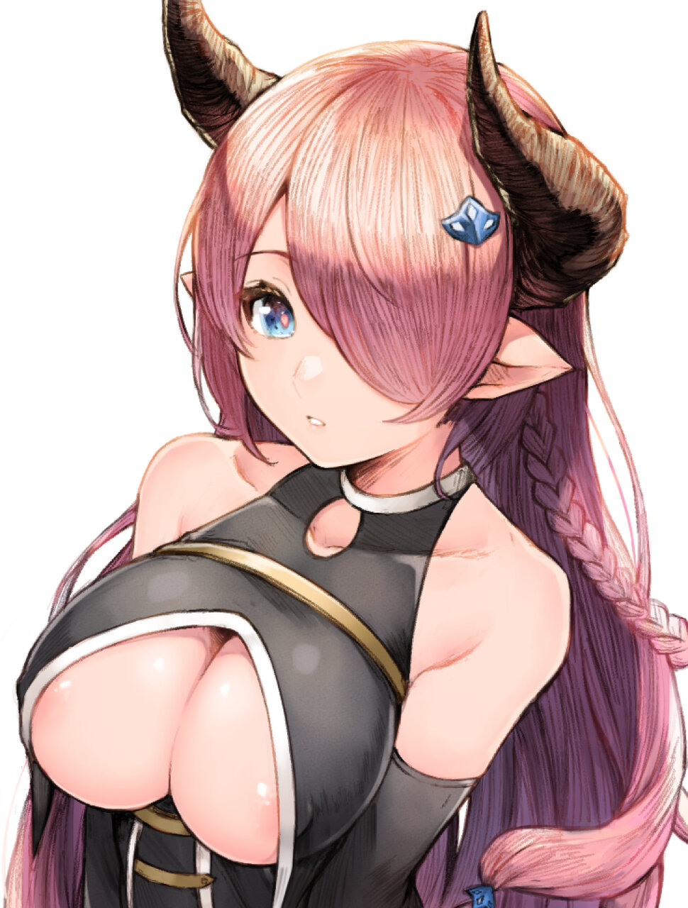 二次元　巨乳輪 二次元 ハミ乳輪 ピンクのエロ乳輪が見えてる 2 : 二次元巨乳フェチ画像