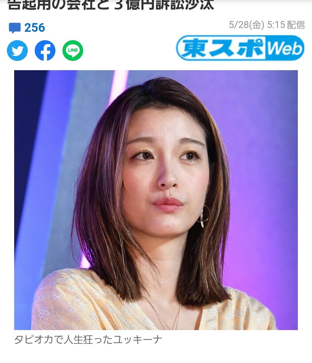 悲報 木下優樹菜さん 損害賠償3億円請求