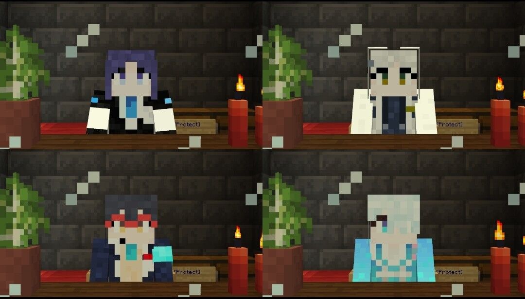 ブルアカ ブルアカキャラをマイクラで作成した結果www ブルーアーカイブ