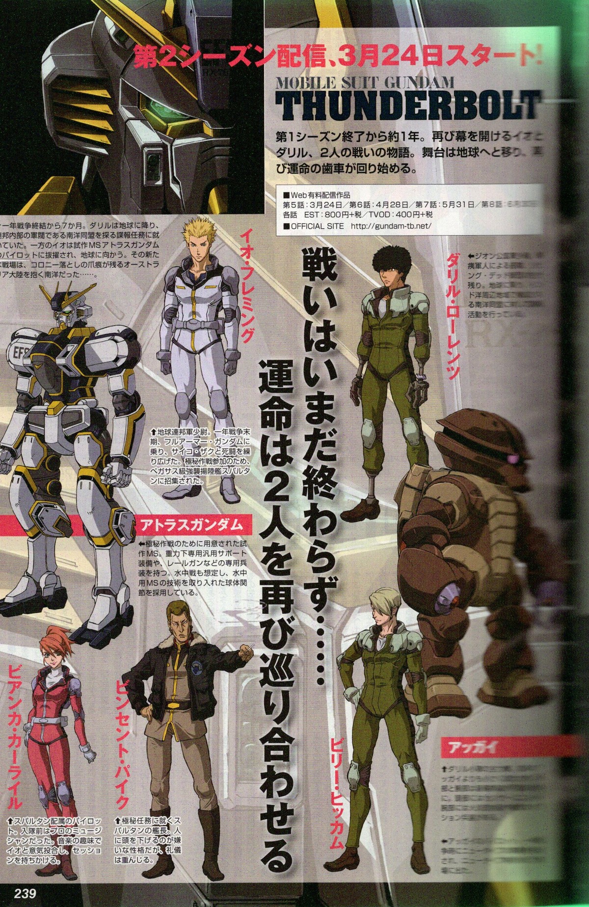 機動戦士ガンダム サンダーボルト 第2シーズンpvキタ ゚ ゚ アサガヲblog 機動戦士ガンダム サンダーボルト 第2シーズンpvキタ ゚ ゚ アサガヲblog