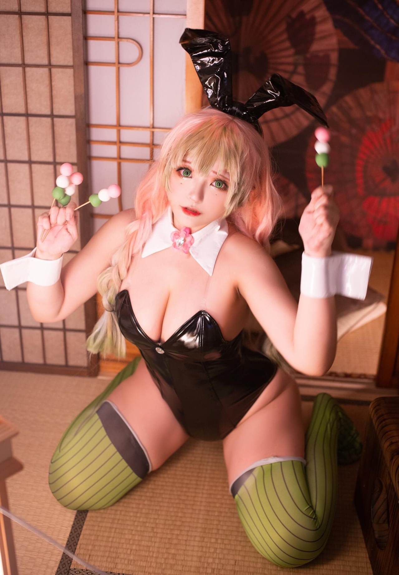 甘露寺蜜璃　コスプレ　エロ 鬼滅の刃】甘露寺蜜璃、バニー！！！大正時代なのにバニー！！ : アサガヲBlog