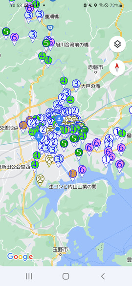 21-14ACODと欠測箇所が表示された