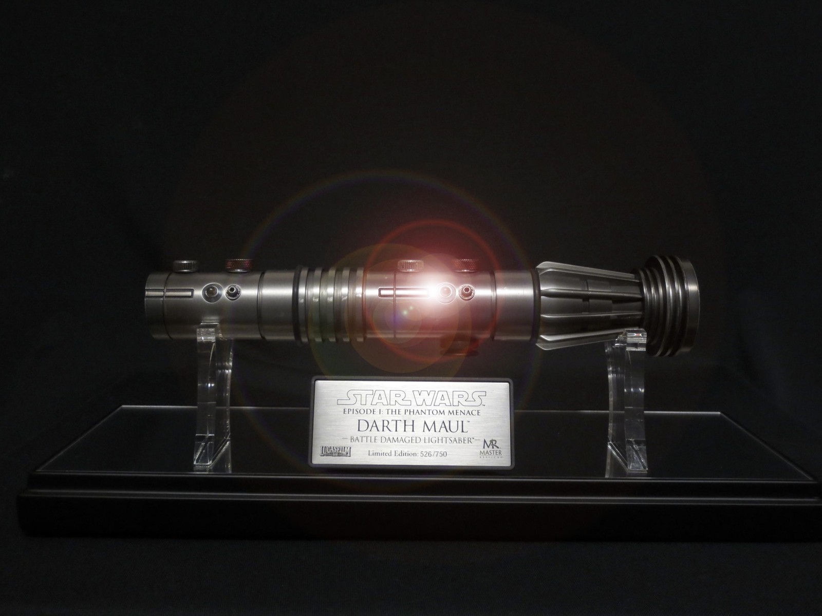 美品　マスターレプリカ　ダースモール ライトセーバー　スターウォーズ　ダメージ版 Amazon.co.jp: スターウォーズ ダースモール・バトルダメージ