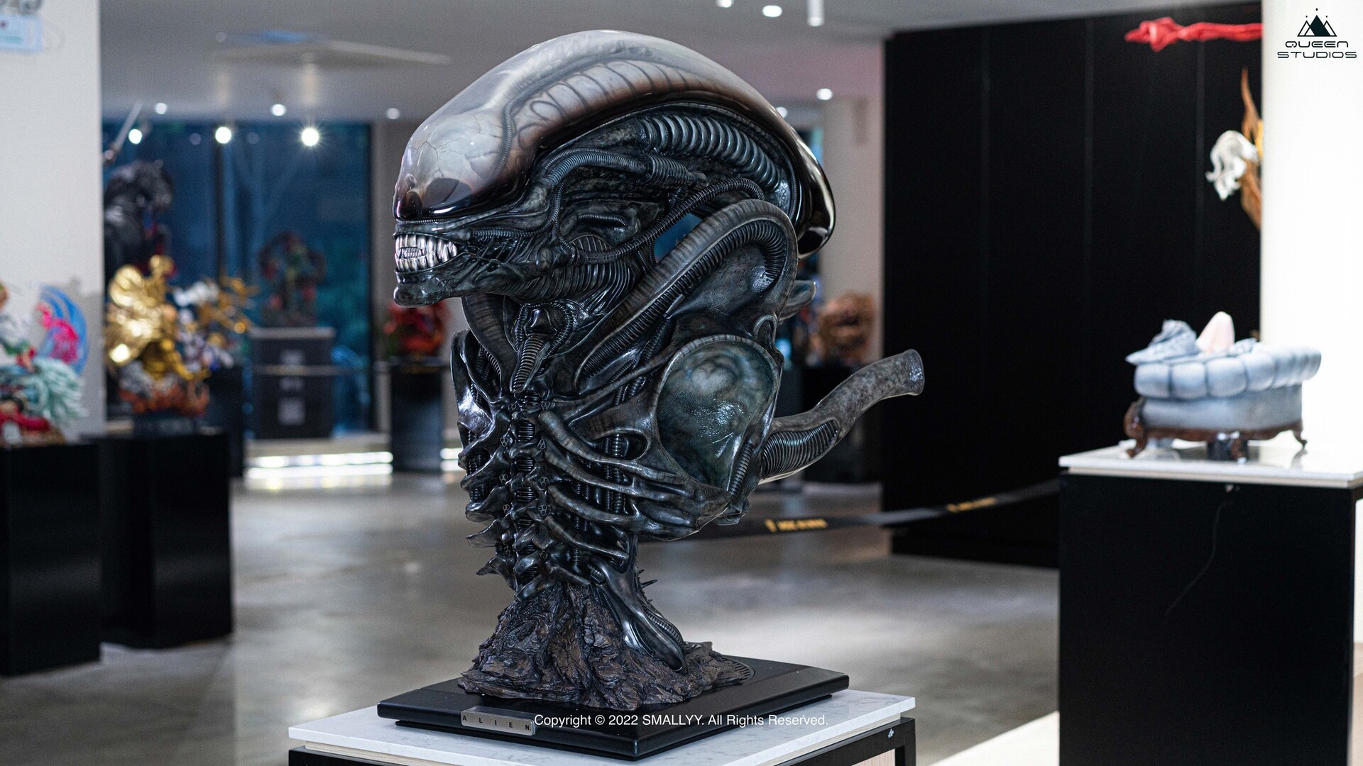 【メーカー不明】エイリアンフィギュア ライフサイズ 1/1 バスト等身大 エイリアン ライフサイズバスト : オトナのオモチャ