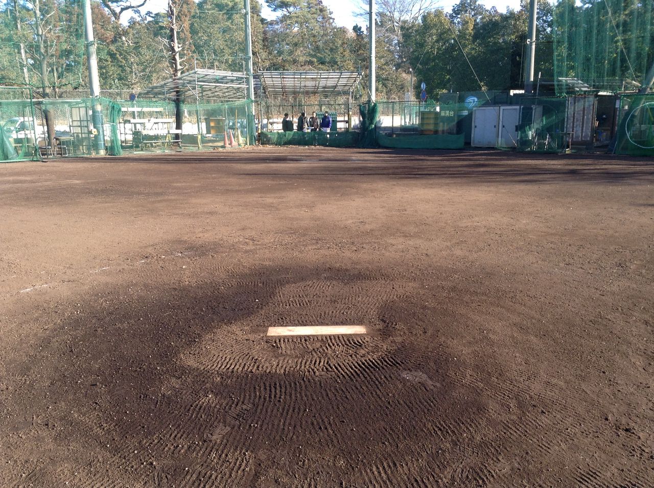 新ホームベース設置 県立麻溝台高校野球部 新ホームベース設置 県立麻溝台高校野球部