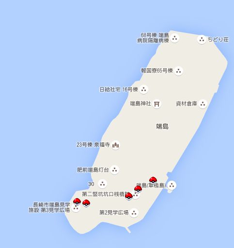 軍艦島のポケストップ数ｗｗｗｗ 攻略まとめofポケモンgo