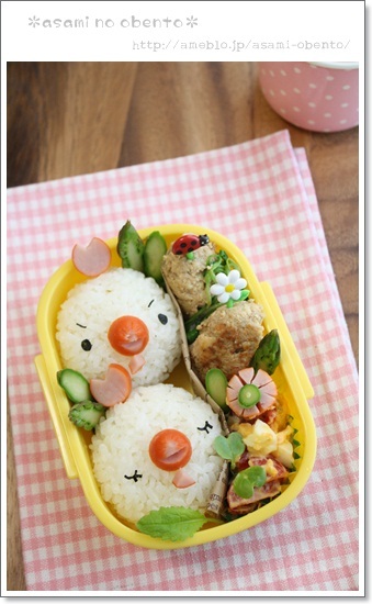 asamiのお弁当。簡単かわいいキャラ弁の作り方