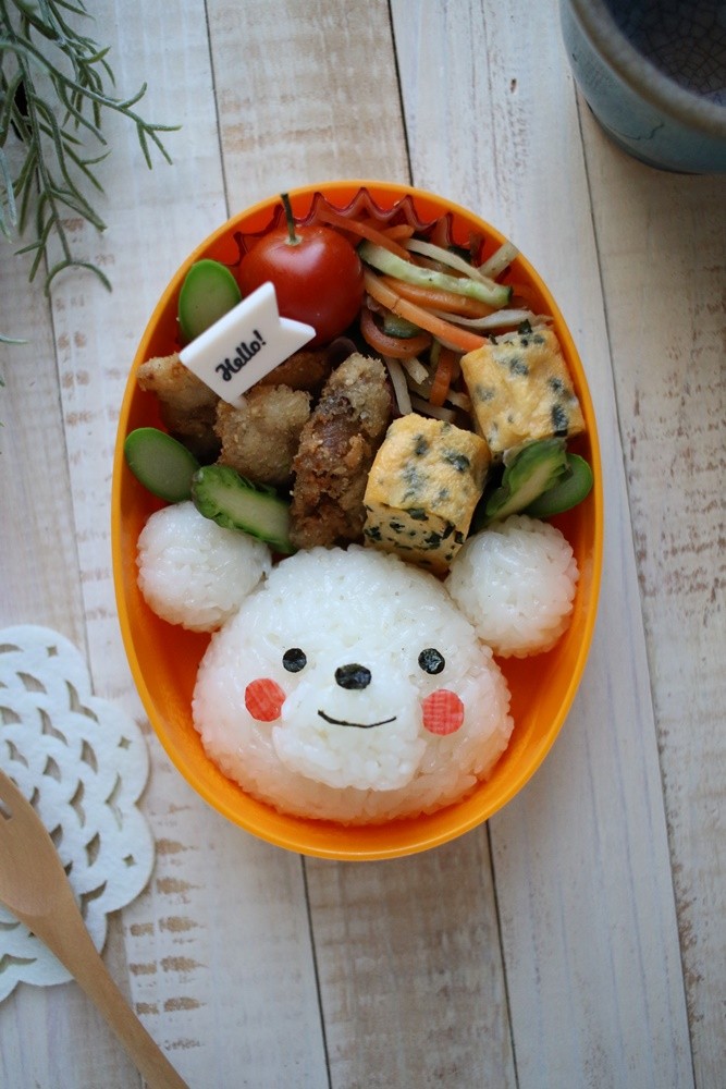 ワイヤーママ６月号 しろくまキャラ弁掲載中 Asamiのお弁当 簡単かわいいキャラ弁の作り方